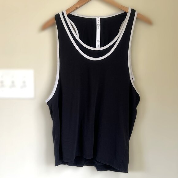 Lululemon LA Double Layer Pima Cotton Tank, Black, Size 8 - Picture 2 of 11